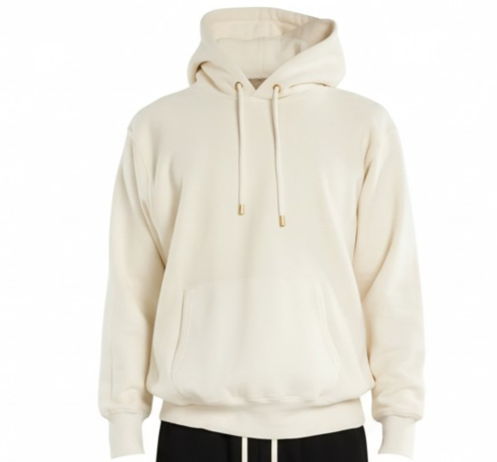 Les Tien Hoodie Cream Pullover Sweatshirt Size S NWOT